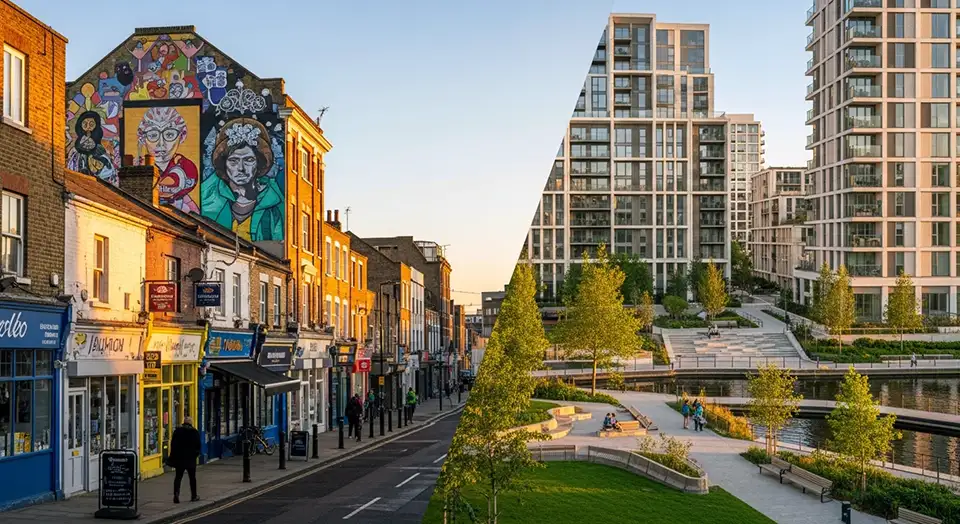 Up-and-Coming Areas Haringey or Hayes Regeneration Scene